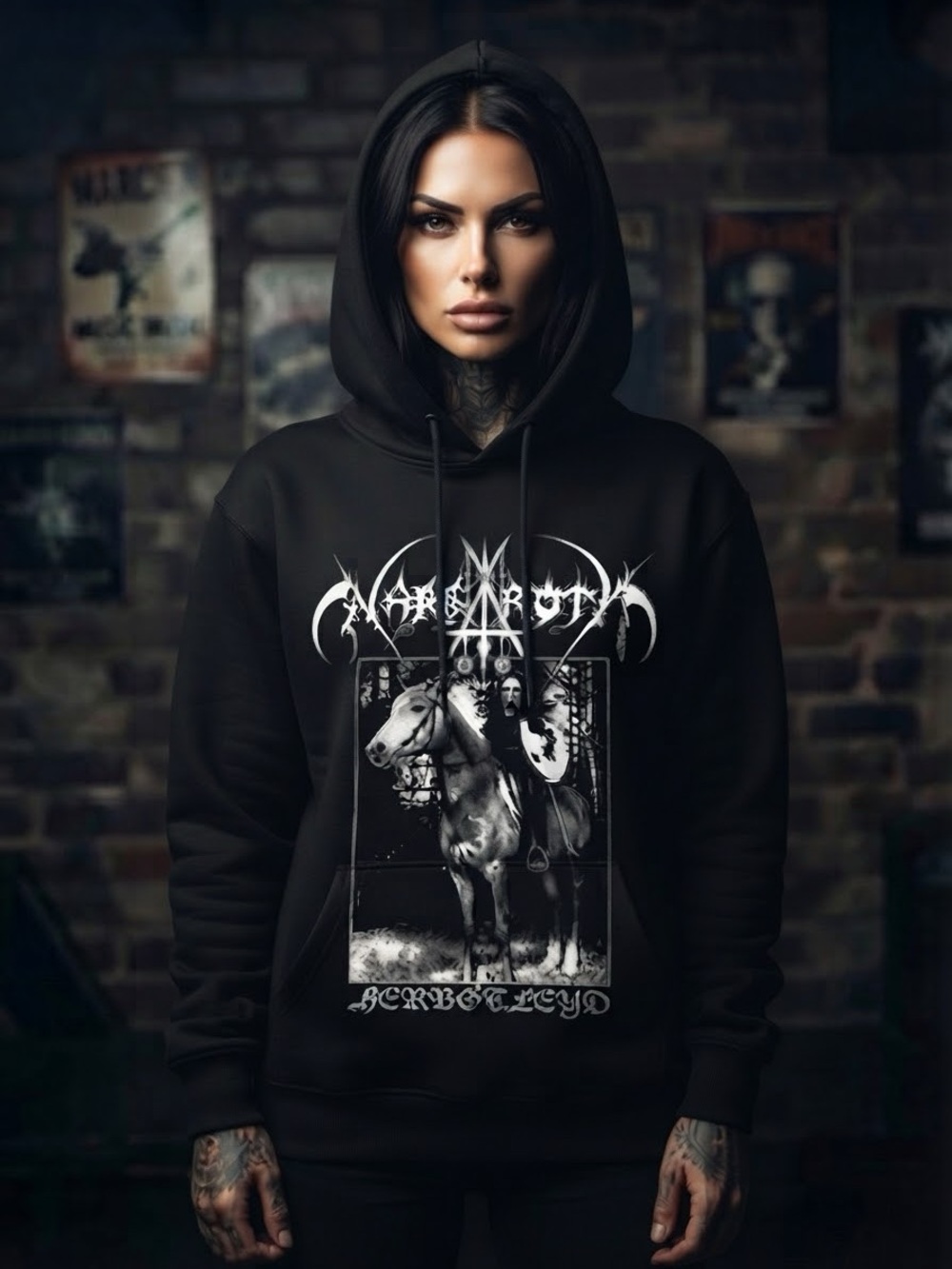 Nargaroth Herbstleyd Black Metal Hoodies Cotton Streetwear Hooded